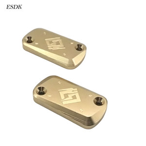 מכסה מיכל נוזל בלמים מאלומיניום CNC לאופנוע אולטרה בי, זוג מכסי מיכל שמן למשאבת בלם קדמית - Product Image 3