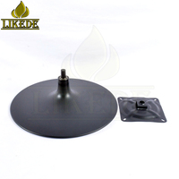 Base de chaise pivotante ronde en acier métallique noir, pièces de meubles
