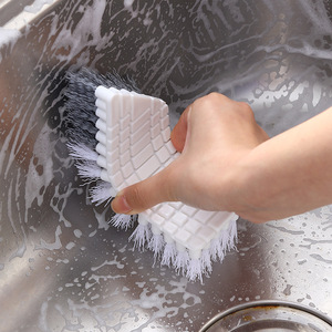 Bendable <b>Plastic</b> Cleaning Brush for Household Kitchen Bathroom <b>Tile</b> Floor-Flexible Fruit & Vegetable Scrubber - Product Image 3