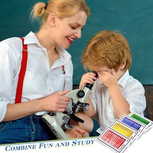 Lames préparées colorées de <span class=keywords><strong>niveau</strong></span> de base en plastique pour l'apprentissage des étudiants, quatre lames différentes pour l'enseignement de la structure cellulaire colorée - Product Image 2