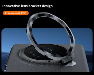 Étui <span class=keywords><strong>pour</strong></span> Huawei <span class=keywords><strong>Honor</strong></span> Magic V3 avec protection de charnière magnétique, protection d'écran, béquille, cuir, antichoc, étui VS3 - Product Image 2