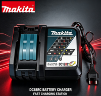 Chargeur Makita DC18RC 18V LXT pour batterie lithium-ion, charge rapide en 30 minutes avec indicateur de charge LED