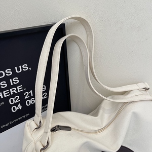 Sac à provisions en toile de grande capacité personnalisé pour femmes avec logo personnalisé sac à bandoulière pour un shopping pratique - Product Image 5