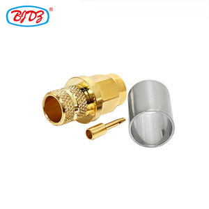 5dfb lmr300 <span class=keywords><strong>rg6</strong></span> के लिए फ़ैक्टरी स्टॉक रिवर्स ध्रुवता स्मा नर प्लग क्रिम्प कोएक्सियल कनेक्टर (rf) - Product Image 3