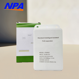 Divisor PoE <span class=keywords><strong>Anpa</strong></span> al por Mayor para Exteriores, 48V 15w 24W 10/100mbps Gigabit DC12 V 2A, Plug and Play, ABS para CCTV - Product Image 1