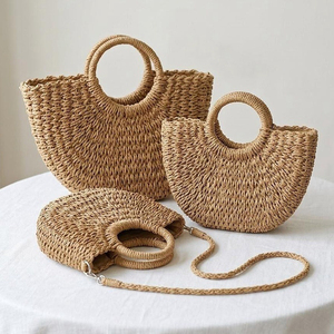 <span class=keywords><strong>Sac</strong></span> de plage demi-lune en <span class=keywords><strong>corde</strong></span> de papier tressée pour femme, <span class=keywords><strong>sac</strong></span> à bandoulière, <span class=keywords><strong>sac</strong></span> à <span class=keywords><strong>main</strong></span>, vente en gros - Product Image 4