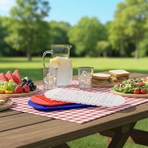 แม่พิมพ์น้ำแข็งซิลิโคนทรงสี่เหลี่ยม 160 ช่อง ยี่ห้อ TangChu สำหรับทำอาหารเสริมเด็ก อุปกรณ์ทำอาหารในครัวเรือน แม่พิมพ์ขี้ผึ้งปิดผนึก DIY - Product Image 1