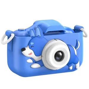 Детская Цифровая видеокамера камера с мультяшным мягким силиконовым покрытием лучшие рождественские подарки на день рождения игрушки для детей