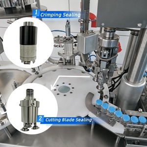 Máquina de llenado y tapado de polvo de vial de bomba de rotor automática de escritorio para botellas pequeñas de 5ml 7ml 10ml - Product Image 2