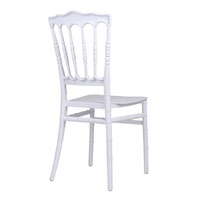 Chaise de salle à manger empilable en plastique, style Napoléon Chiavari, blanche, pour événements et mariages, canapés de salon, mobilier de maison - Vente en gros