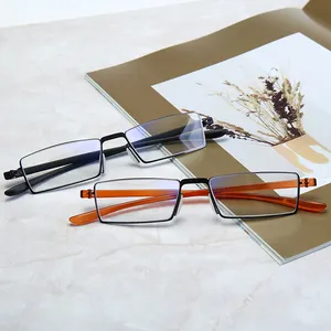 De alta calidad de visión doble montura gafas con tr90 marco de metal anti-Luz Azul inteligente bifocal zoom gafas de lectura