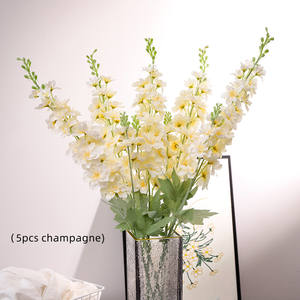 زهور الدلفينيوم الاصطناعية الحريرية عالية الجودة بألوان طبيعية متعددة للبيع بالجملة لتزيين المنزل - Product Image 4