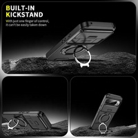 Pour Google Pixel 7Pro 7 8a 8Pro 9 9Pro 9a 10 10 Pro XL étui caméra à glissière de qualité militaire béquille magnétique support de voiture coque de téléphone