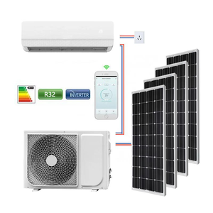 เครื่องปรับอากาศติดผนังแบบแยกส่วน 12000 BTU ระบบทำความเย็นและความร้อนโดยตรงจากโรงงาน ใช้สารทำความเย็น R32  ระบบไฟฟ้ากระแสตรง 24V  ใช้พลังงานแสงอาทิตย์  ความถี่แปรผัน  สำหรับใช้งานกลางแจ้งในโรงแรม - Product Image 1