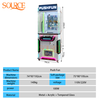 Machine à Prix Classique Futuriste en Métal à Monnayeur avec Support Anglais pour Centre de Divertissement Familial et Salle d'Arcade