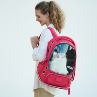 Nouveau design, vente chaude : Sac à dos pour animaux de compagnie en néoprène avec fermeture éclair sécurisée, respirant, imperméable, portable, pour voyages en extérieur (chiens et chats)