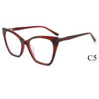 Montures de lunettes optiques pour femmes, modèle Bellestron 84089, en acétate, style œil de chat classique surdimensionné, design de créateur, logo personnalisé, haute qualité