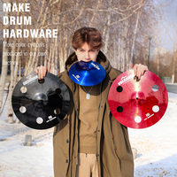 Professional 7-Piece PD Blue Cymbal Set High Quality Gong Cymbals Essential Drum Accessories