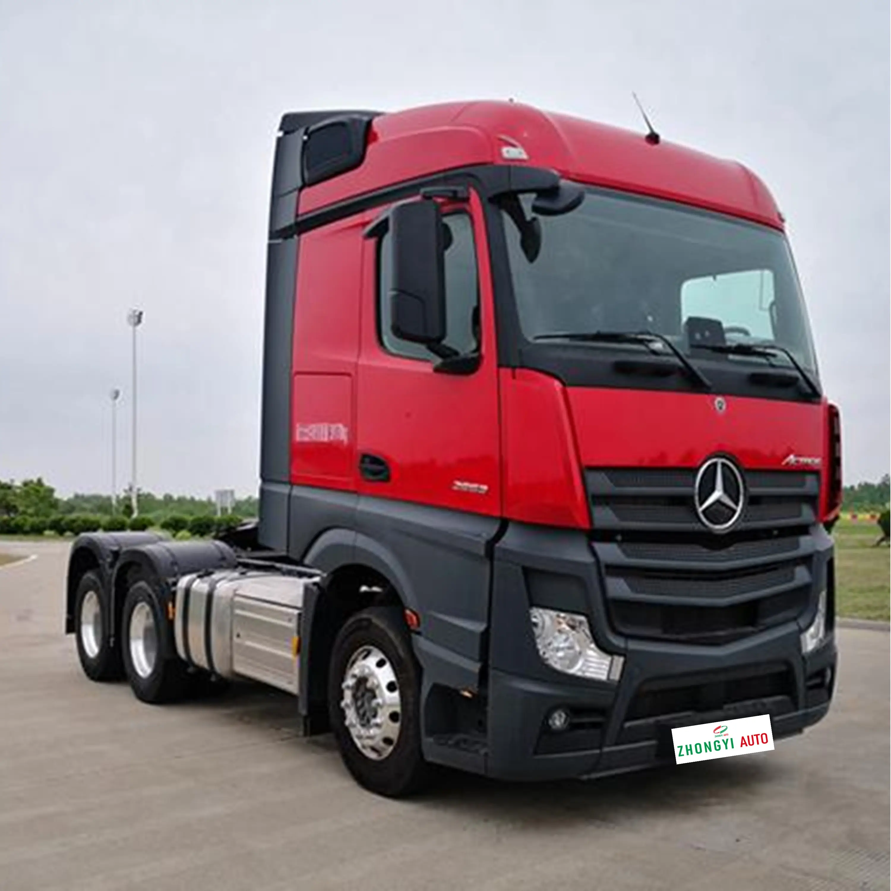 Mercedes Truck Tractor Head for Sale 530hp Large Heavy GVW 26000kg Curb Weight 9300kg 6*4 Camera 10 12 Benz Automatic Euro 6 6x4