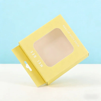 Boîte à fenêtre sur mesure à prix super bas, aimants de réfrigérateur imprimés en carton blanc 400g, jouets, boîte en papier avec film transparent