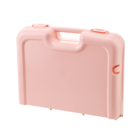 Ensemble de vaisselle de camping pas cher, vaisselle de pique-nique avec table pliante, ensemble de vaisselle de pique-nique en plastique, vert beige rose