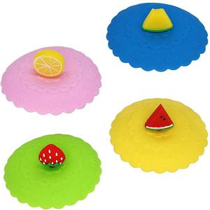 Couvercle en silicone de qualité alimentaire le plus créatif avec impression personnalisée Couvercles de gobelets anti-éclaboussures Couvercle de poignée de <span class=keywords><strong>gobelet</strong></span> en caoutchouc <span class=keywords><strong>réutilisable</strong></span> - Product Image 2