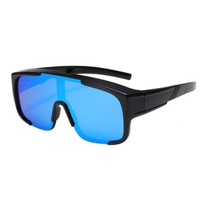 Adult Sunglasses <b>Square</b> <b>Frame</b> UV400 Polarized Lens Black PC <b>Frame</b> Outdoor Sports Cycling Driving Sun Protection Frameless - Product Image 4