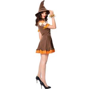 Disfraz de Espantapájaros para Mujer HP, Disfraz de Halloween con Borlas y Sombrero Puntiagudo, Disfraz de Cosplay para Festival de la Cosecha - Product Image 3