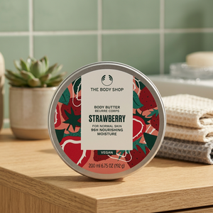 BODY SHOP Manteca Corporal Hidratante y Nutritiva con Vitamina C y Aroma a Fresa 200ML para Piel Normal - Product Image 2