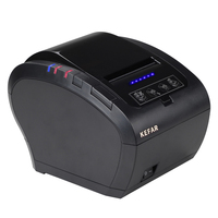 KEFAR 80mm POS Impresora de Recibos 300 mm/s USB Impresora Térmica de Recibos con Cortador Automático Cajón de Efectivo Soporte Windows/Mac/Linux