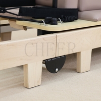 Machine de Pilates pliable avec cadre en bois d'érable pour la remise en forme à domicile, équipement de fitness, entraînement de renforcement du tronc