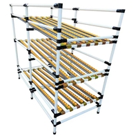 Mesa DE TRABAJO DE TUBO magro personalizada ESD 28mm ABS PE Tubo recubierto Tubo de acero inoxidable Mesa DE TRABAJO Tubos Banco de trabajo para línea de producción