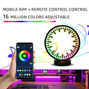 RGB Sound Pickup Atmosphere <b>Light</b> Computer Desktop LED Decorative <b>Light</b> Bedroom Bedside Colorful Atmosphere Night <b>Light</b> - Product Image 3