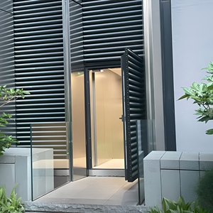 Modern <b>Rectangle</b> Metal Slat Fence <b>Planter</b> Box with UV Resistant Painted Finish 3D Modeling Service for Backyard Landscape Decor - Product Image 4