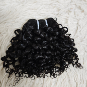 Promoción Letsfly: 5.1$ 1 unidad, 50 gramos, 11A, 8 pulgadas, rizado profundo, 100% cabello humano, paquetes de cabello brasileño Remy negro/mezcla marrón al por mayor - Product Image 2