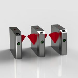 Puerta de torniquete con solapa escolar, puerta de barrera con solapa de Control de entrada automática para <span class=keywords><strong>biblioteca</strong></span> universitaria con tarjeta RFID/reconocimiento facial - Product Image 3