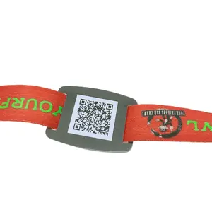 音乐节 RFID NFC 织物/编织/尼龙/聚酯腕带/手镯/活动门票的腕带