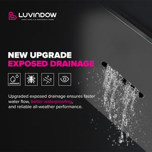 Luvindow Panel ganda Perancis, kaca aluminium Interior pintu depan garansi 10 tahun - Product Image 6