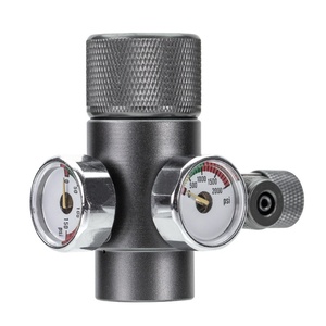 Regolatore di Pressione Gas <span class=keywords><strong>CO2</strong></span> Aquapro Singolo/Doppio Manometro per Acquario, Valvola per Bombole W21.8 M22 - Product Image 1