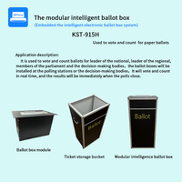 La urna de votación inteligente modular se utiliza para votar y contar para las boletas de papel.