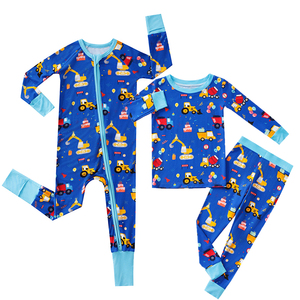 Tutina per Neonati in Bambù <span class=keywords><strong>con</strong></span> Stampa Reattiva Personalizzata, Chiusura <span class=keywords><strong>con</strong></span> Cerniera, Ecologica, Unisex, 0-24 Mesi, <span class=keywords><strong>Pigiama</strong></span> - Product Image 1