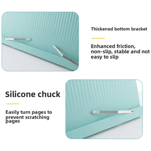 Soporte de plástico superestable de 5 posiciones, escritorio plegable y estantería para recetas de iPad, libros de texto, estante de almacenamiento ajustable - Product Image 3