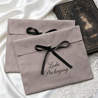 Pochette portable en suède pour épingles à cheveux, étui à lentilles de contact, cartes, petits objets personnels, sacs en velours personnalisables avec logo, emballage