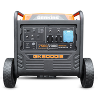 Generator Listrik/Recoil Start Genkins Open Frame Series GK8000i Berpendingin Udara 7.5KW 230V 50Hz