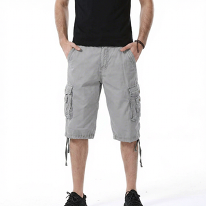 Shorts cargo pour hommes avec ceinture élastique 2027, poches OEM, vente en gros, haute qualité, prix raisonnable, logo et taille personnalisés OEM - Product Image 1