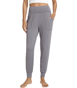 Liquidation de stock : Ensemble de survêtement décontracté pour femme (pantalon et t-shirt à col rond de couleur unie) – Vente en gros, stock disponible - Product Image 3
