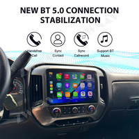 Navigateur GPS à écran tactile ZWNAV de 13,3 pouces pour Chevrolet Silverado 2014-2019, écran LCD, copilote, CarPlay, Android, Plug and Play