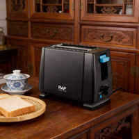 Grille-pain électrique 2 tranches en plastique, best-seller européen, machine à griller le petit-déjeuner 650W avec minuterie mécanique, petit appareil à sandwichs