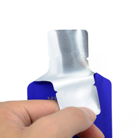 Sachets Mylar laminés personnalisés en forme de bouteille découpée, sachets à fond plat en aluminium de qualité alimentaire pour bières et boissons énergisantes