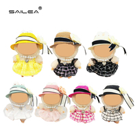 SAILEA Labu - Ensemble de vêtements de poupée en peluche - Designer de mode - 17 cm/15 cm - Multicolore - Impression de logo personnalisable - Excellent pour les jouets d'enfants